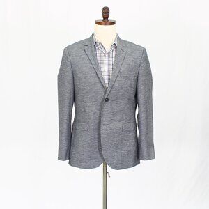 Topman 42S Gray Blazer Sport Coat Jacket 2-Button Solid Y331